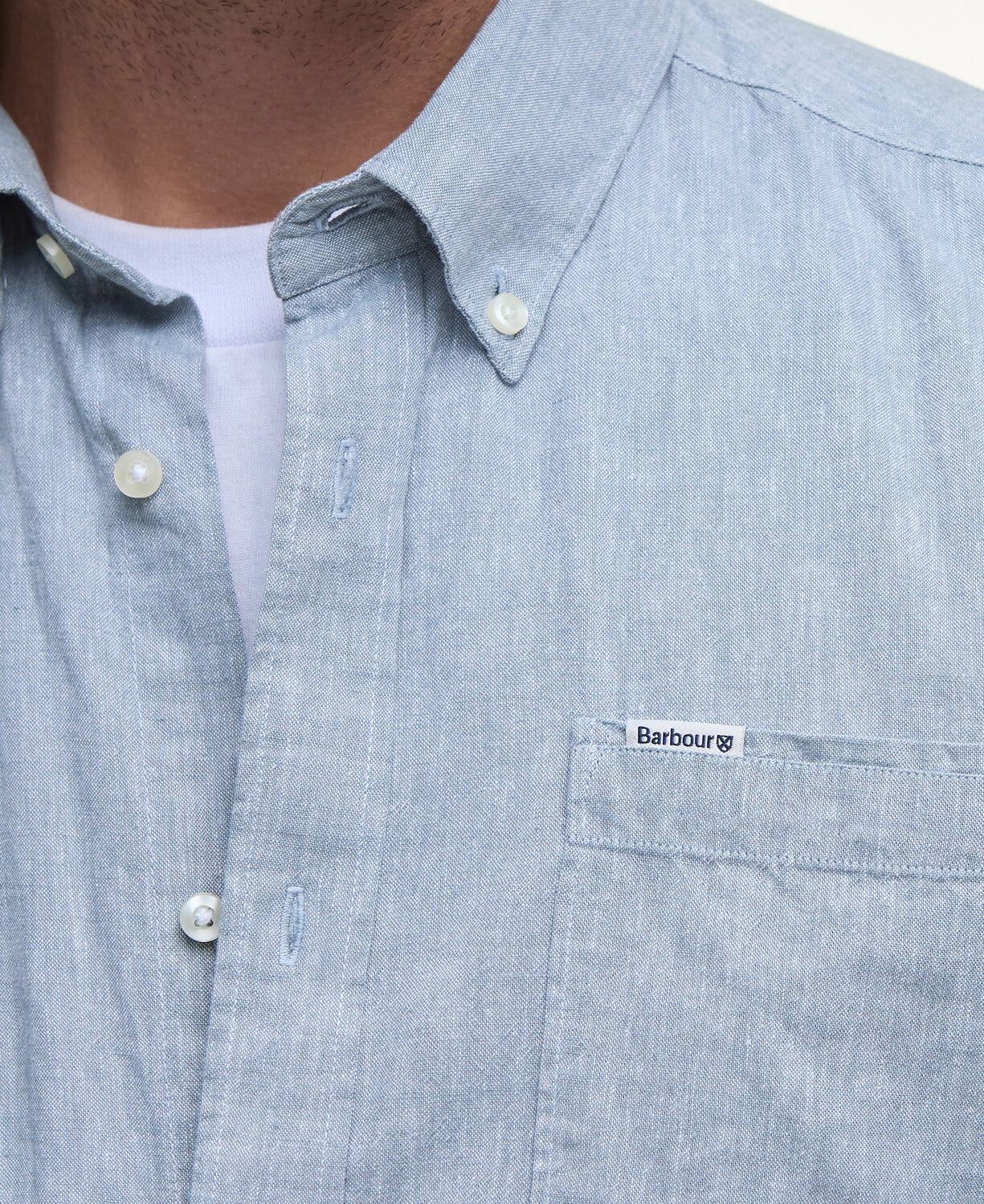 Barbour Nelson Tailores LS Shirt // LEAD BLUE BU23