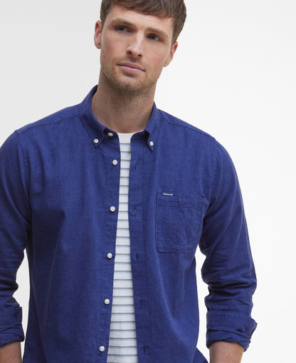 Barbour Nelson Tailored LS Shirt // INDIGO IN32