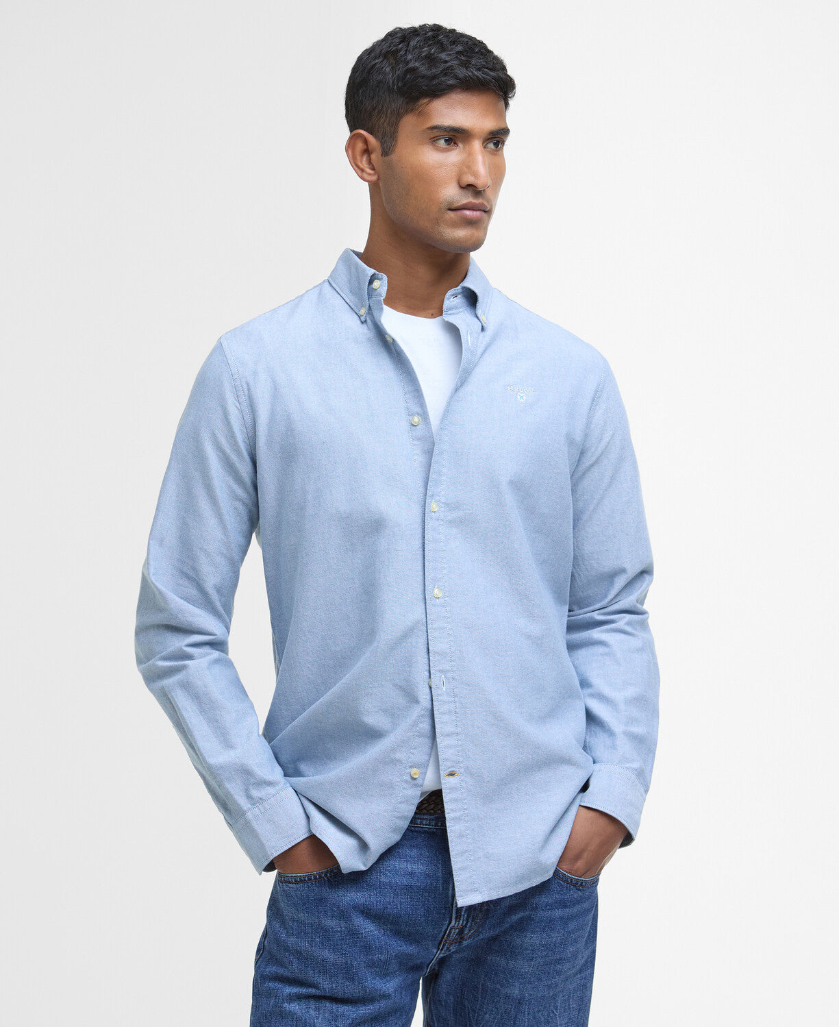Barbour Oxford Tailored Long-Sleeved Shirt // MIDNIGHT BL92