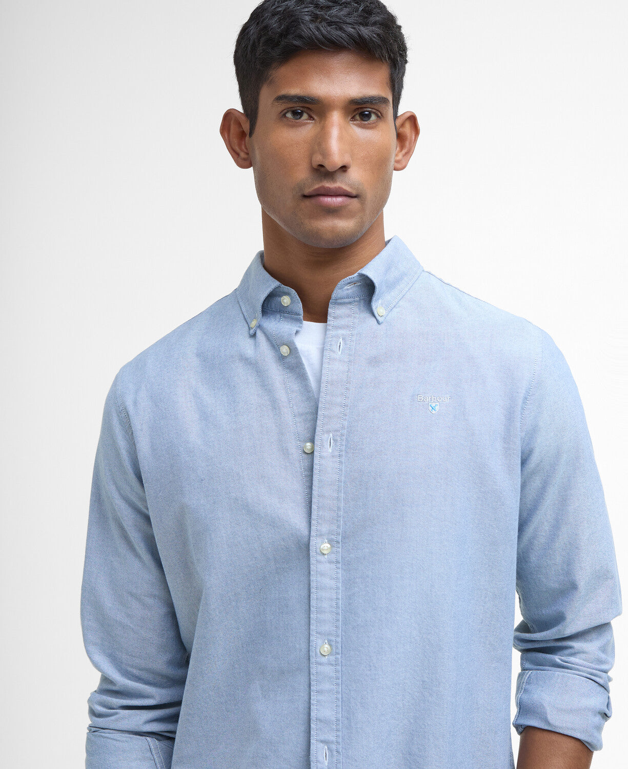 Barbour Oxford Tailored Long-Sleeved Shirt // MIDNIGHT BL92