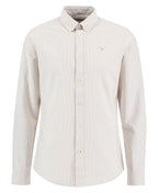 Barbour Striped Oxford Tailored LS Shirt // STONE ST51