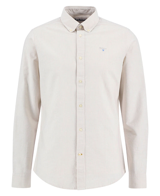Barbour Striped Oxford Tailored LS Shirt // STONE ST51