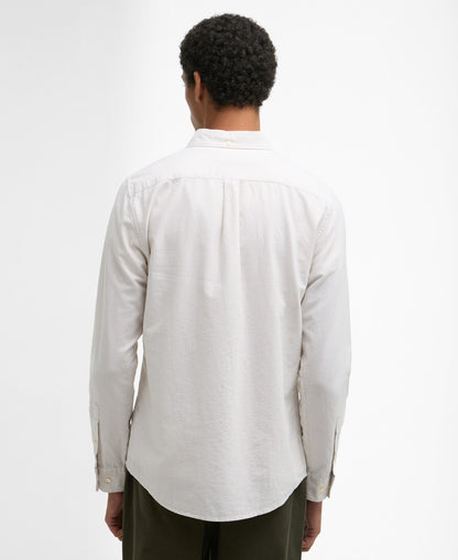 Barbour Striped Oxford Tailored LS Shirt // STONE ST51