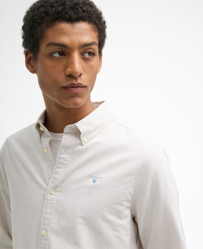 Barbour Striped Oxford Tailored LS Shirt // STONE ST51