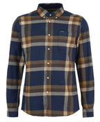 Barbour Folley Tailored Checked Shirt // NAVY