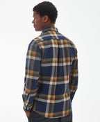 Barbour Folley Tailored Checked Shirt // NAVY