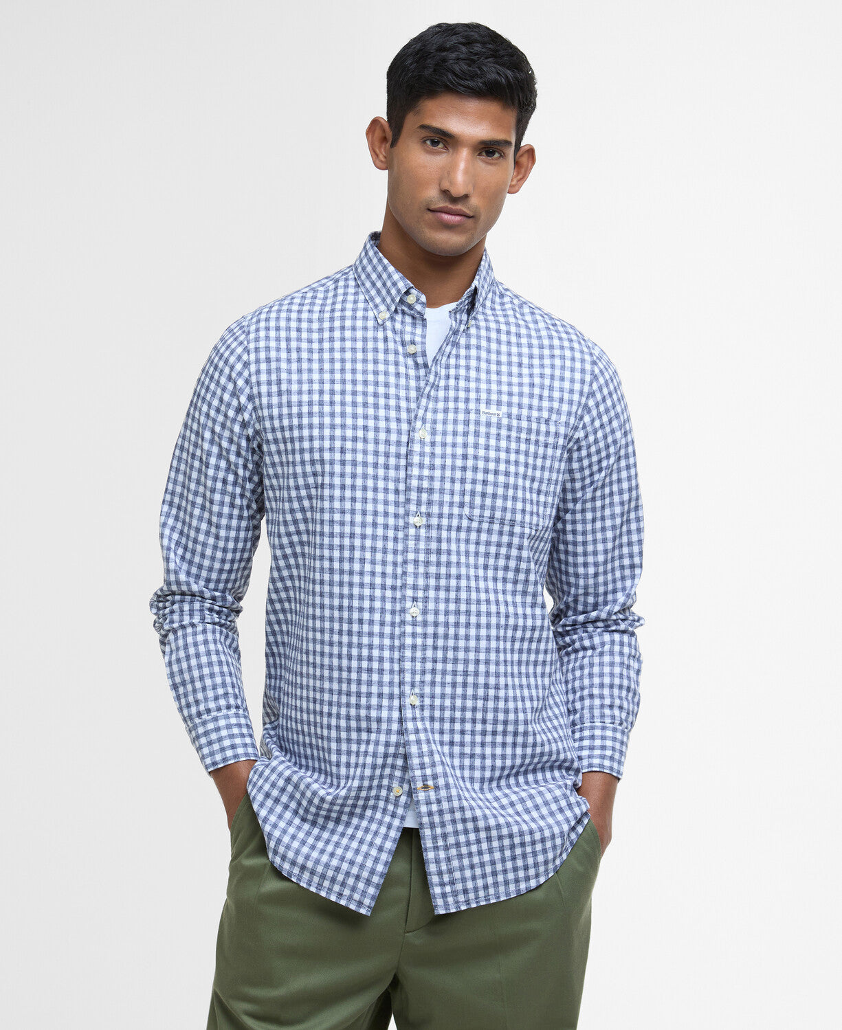 Barbour Kanehill Tailored LS shirt // NAVY NY91