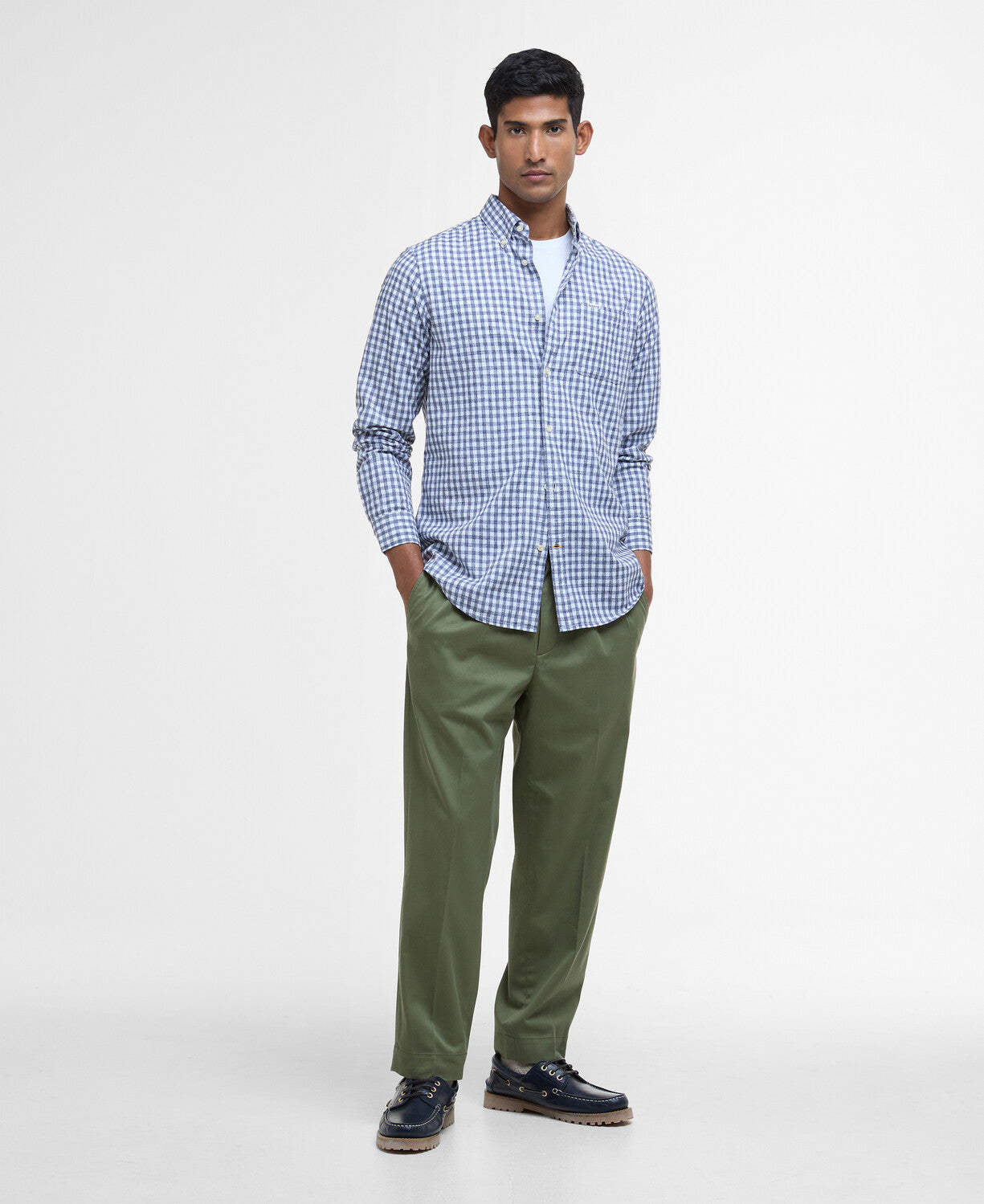 Barbour Kanehill Tailored LS shirt // NAVY NY91
