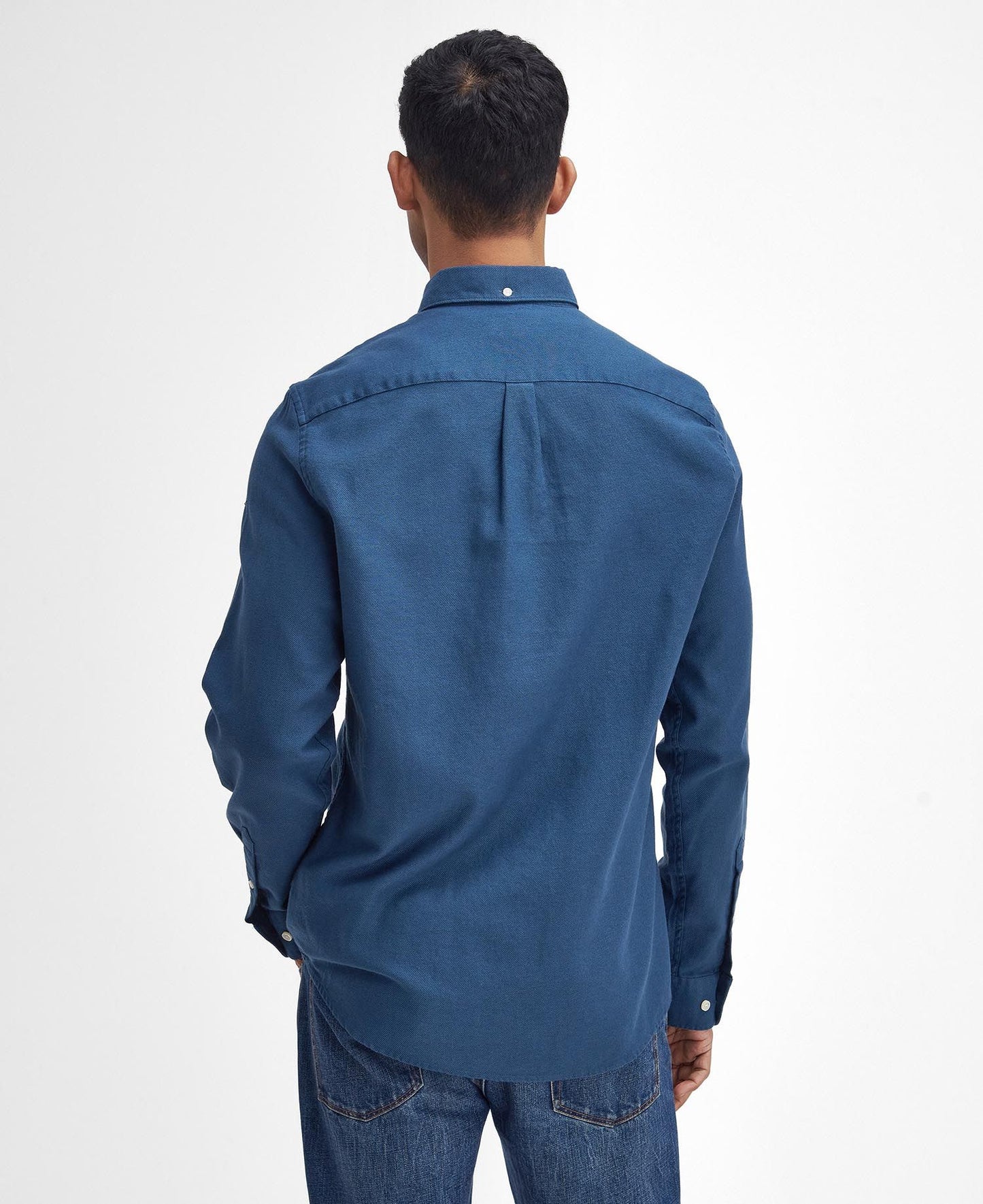 Barbour Twillbridge Tailored Long-Sleeved Shirt // DARK DENIM