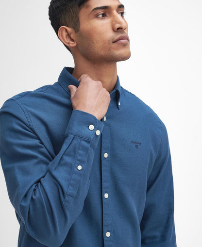 Barbour Twillbridge Tailored Long-Sleeved Shirt // DARK DENIM