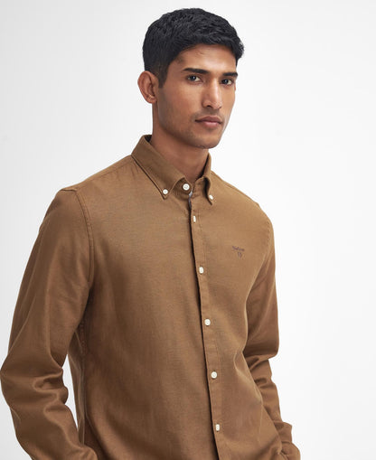 Barbour Twillbridge Tailored Long-Sleeved Shirt // SANDSTONE