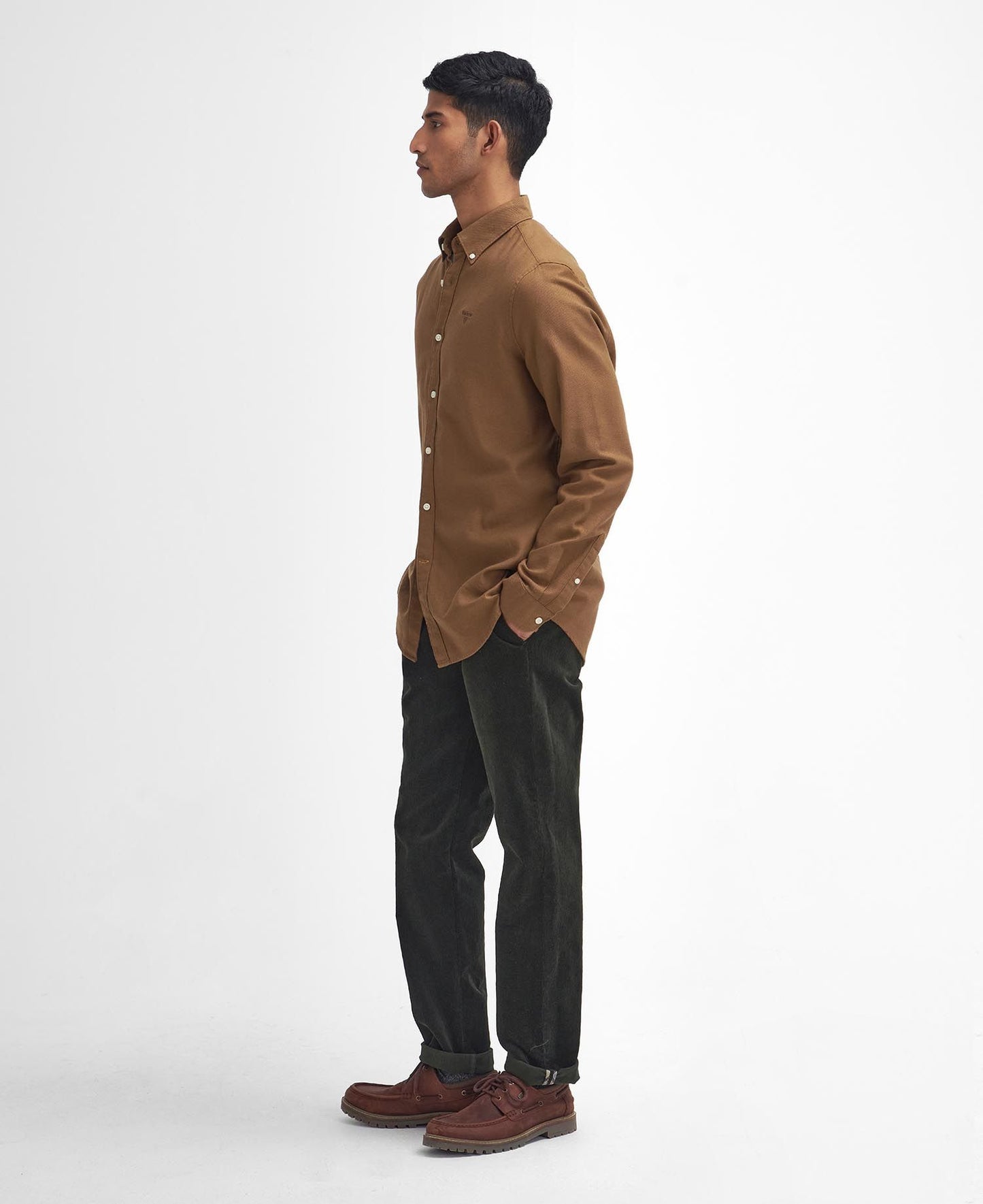 Barbour Twillbridge Tailored Long-Sleeved Shirt // SANDSTONE