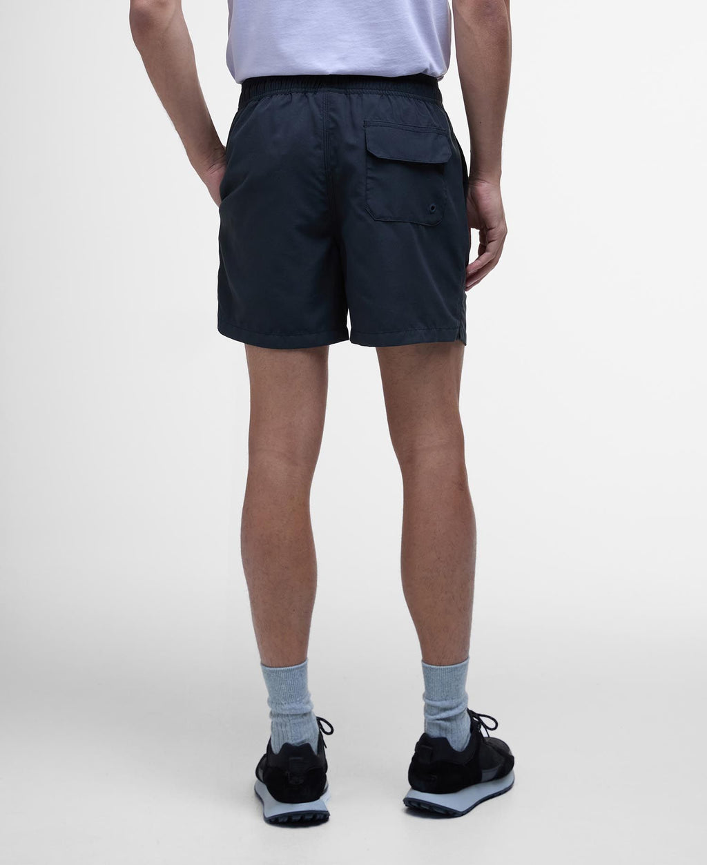Barbour International Block Print Swim Shorts MSW0090 // BLACK BK11