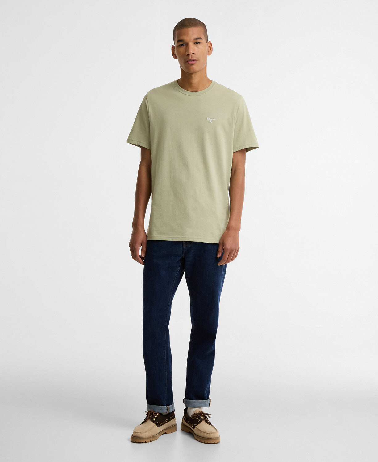 Barbour Essential Sports T-Shirt // SEA GREEN GN63