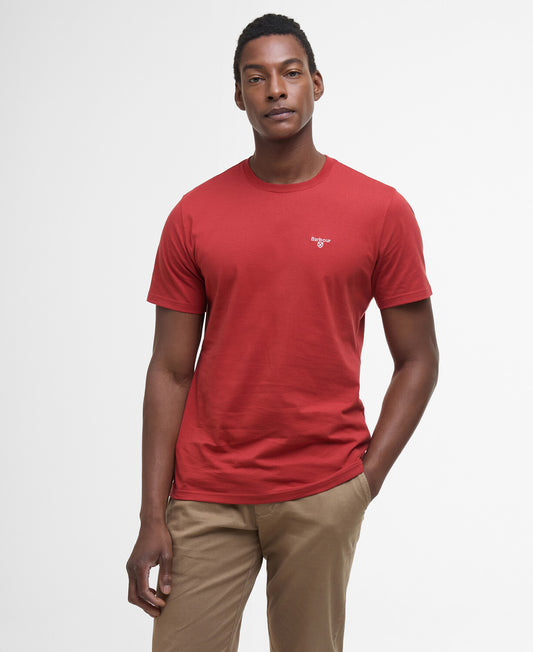 Barbour Essential Sports T-Shirt // RED SPICE RE25