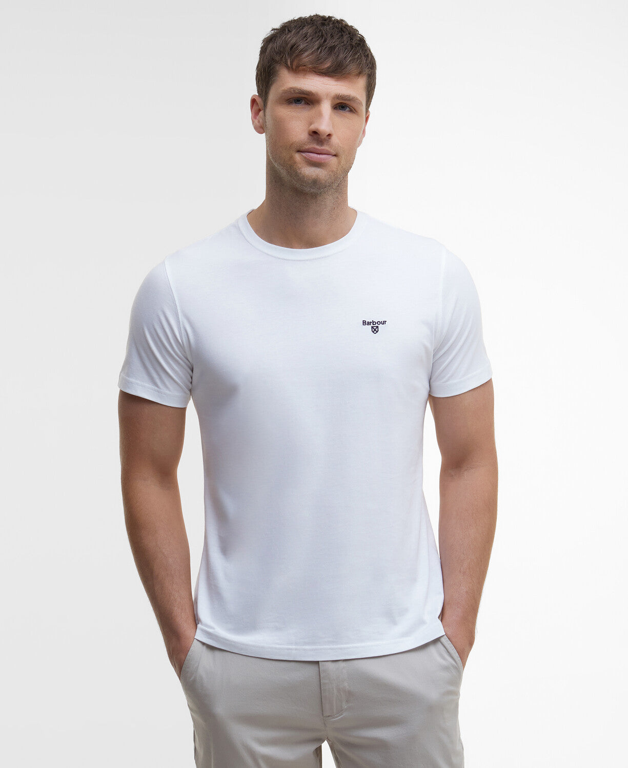 Barbour Essential Sports T-Shirt // WHITE WH11