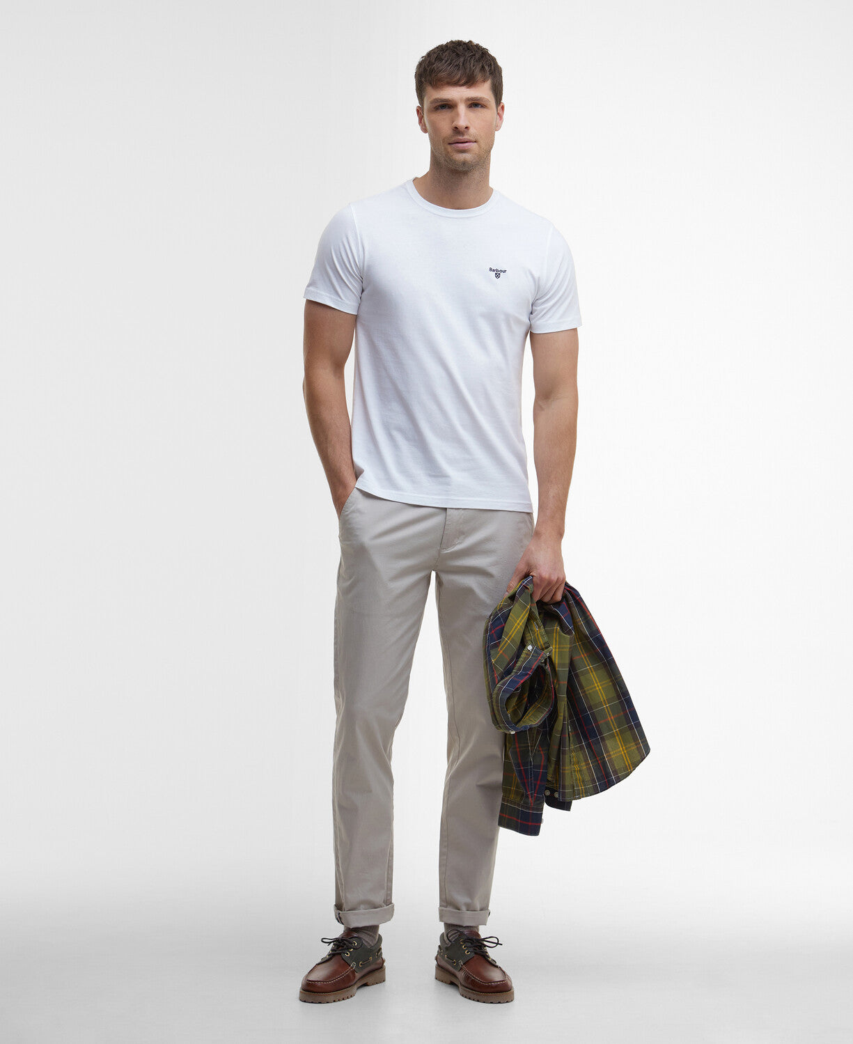 Barbour Essential Sports T-Shirt // WHITE WH11
