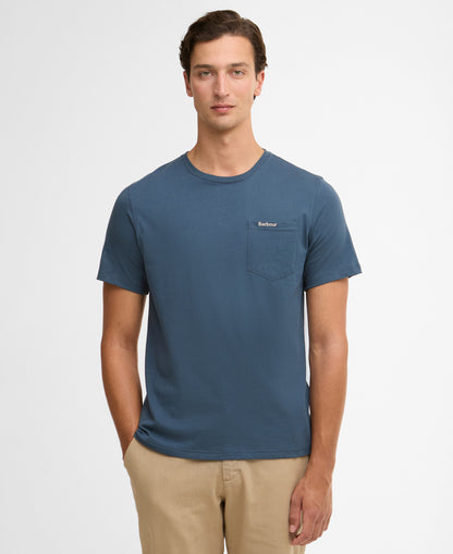 Barbour Langdon Pocket T-Shirt // DUSK BLUE BU18