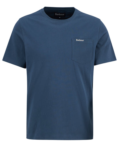 Barbour Langdon Pocket T-Shirt // DUSK BLUE BU18