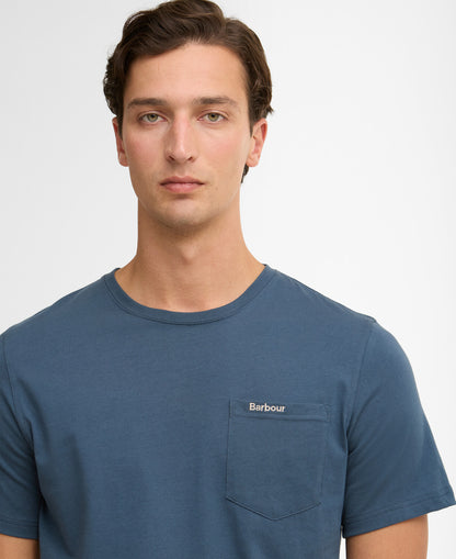Barbour Langdon Pocket T-Shirt // DUSK BLUE BU18
