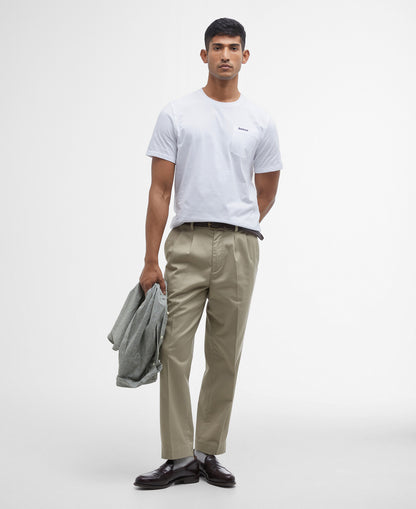 Barbour Langdon Pocket T-Shirt // WHITE WH11