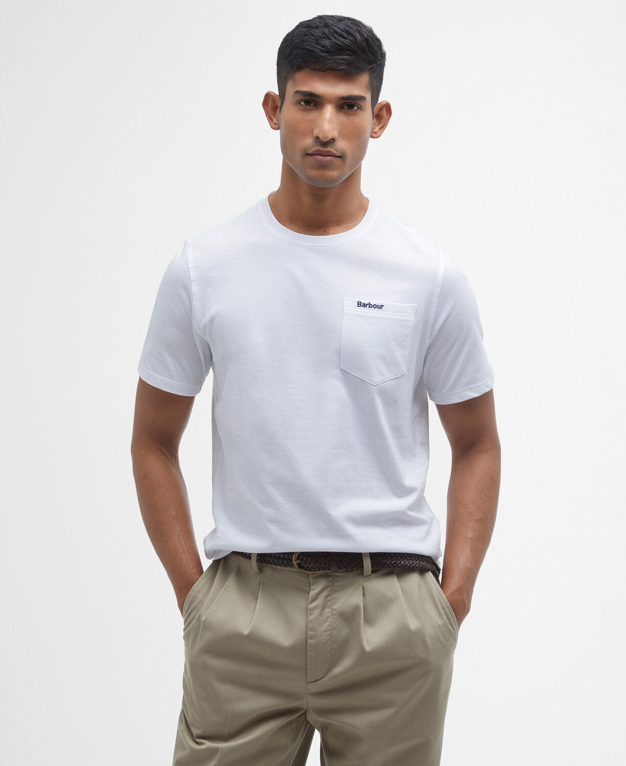 Barbour Langdon Pocket T-Shirt // WHITE WH11