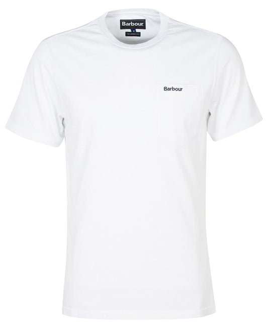 Barbour Langdon Pocket T-Shirt // WHITE