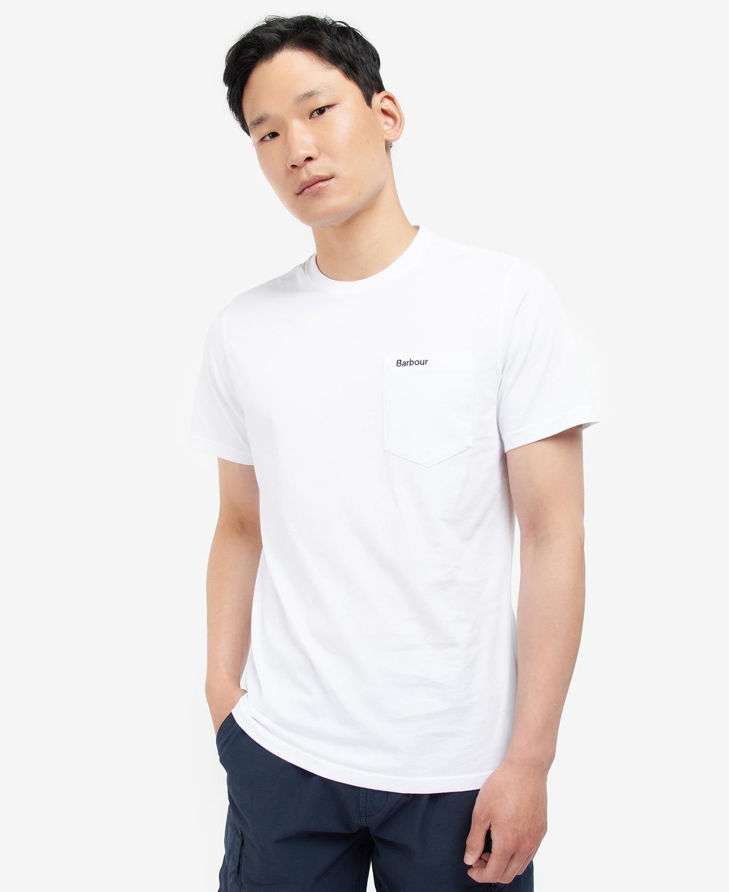 Barbour Langdon Pocket T-Shirt // WHITE