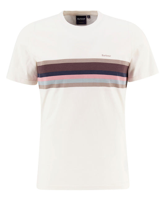 Barbour Newsham Striped T-Shirt // WHISPER WHITE WH32