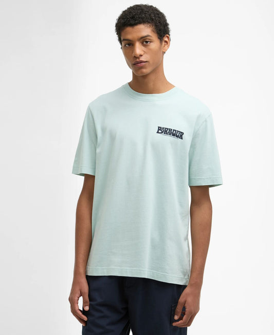 Barbour Frome Relaxed Graphic T-Shirt // MINT BLUE BU11