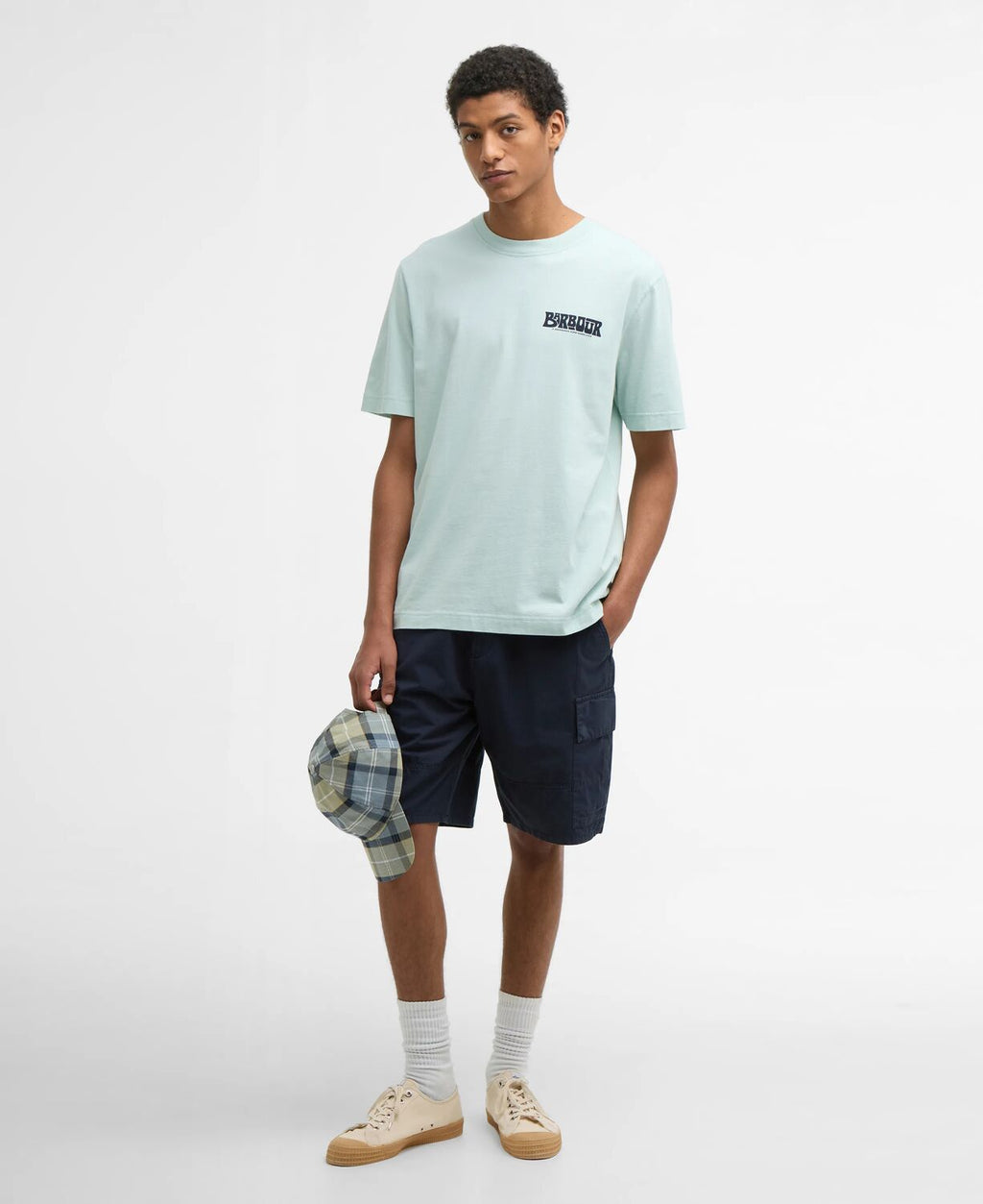 Barbour Frome Relaxed Graphic T-Shirt // MINT BLUE BU11