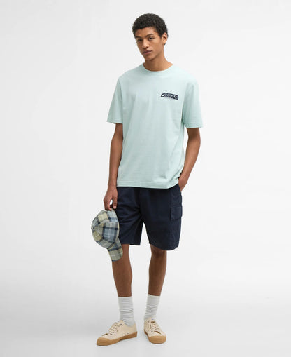 Barbour Frome Relaxed Graphic T-Shirt // MINT BLUE BU11