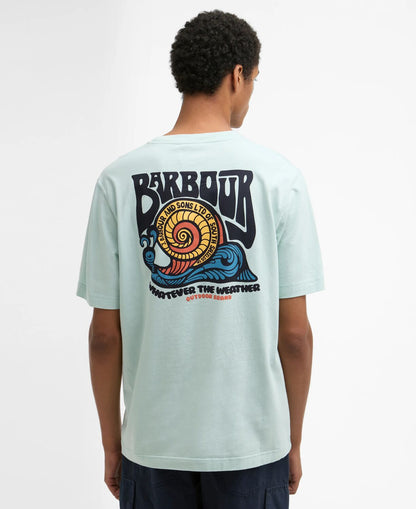 Barbour Frome Relaxed Graphic T-Shirt // MINT BLUE BU11