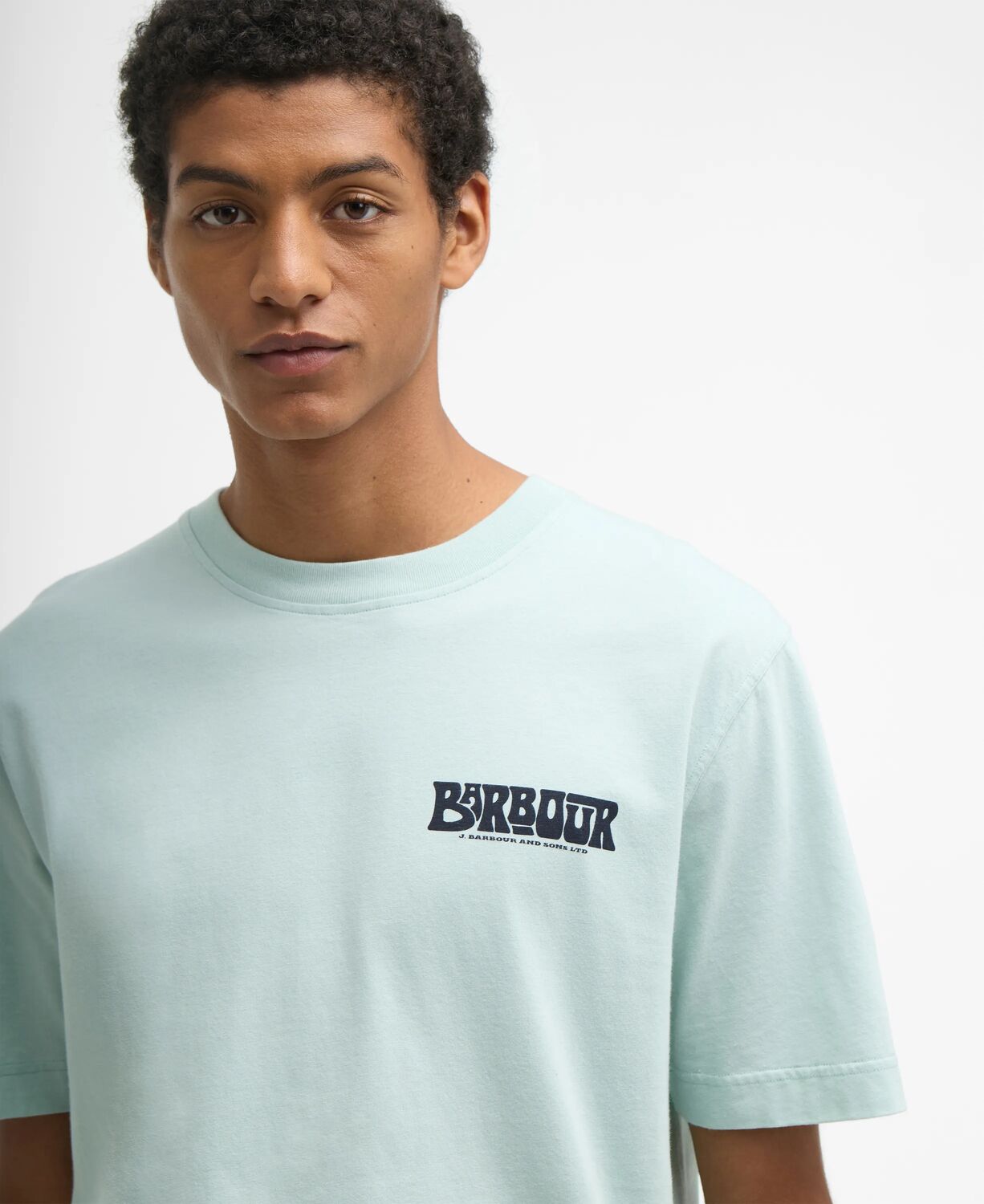 Barbour Frome Relaxed Graphic T-Shirt // MINT BLUE BU11