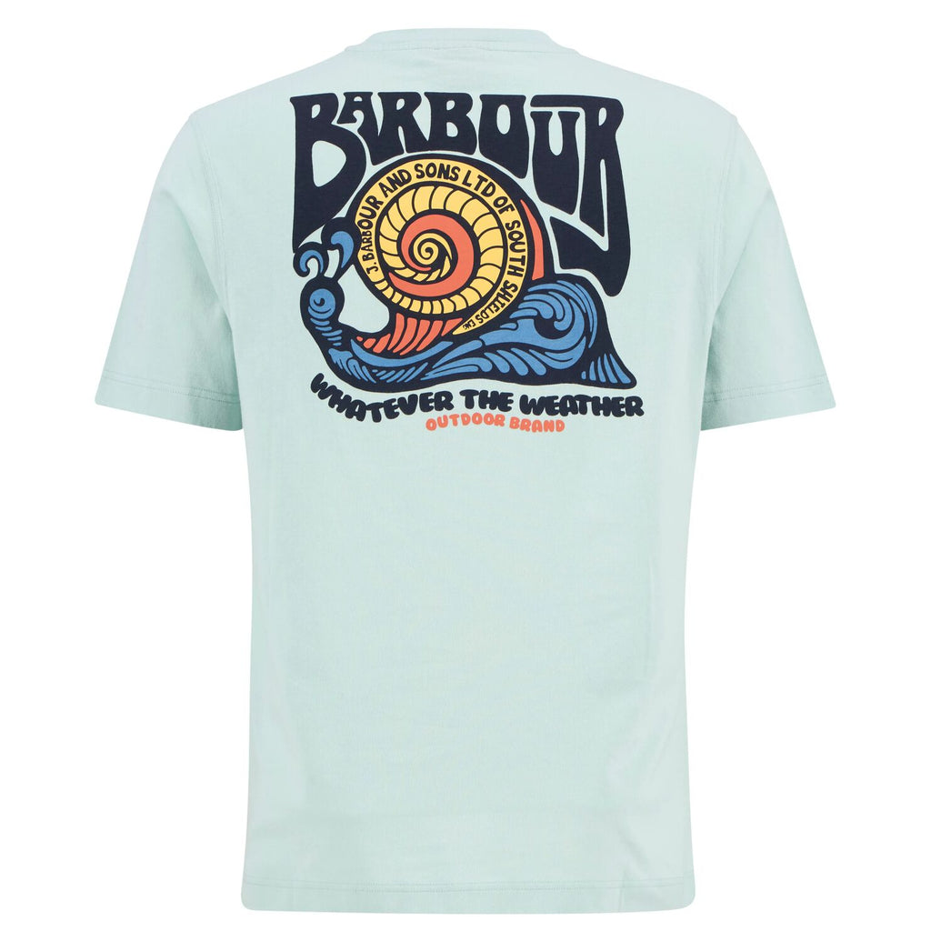 Barbour Frome Relaxed Graphic T-Shirt // MINT BLUE BU11