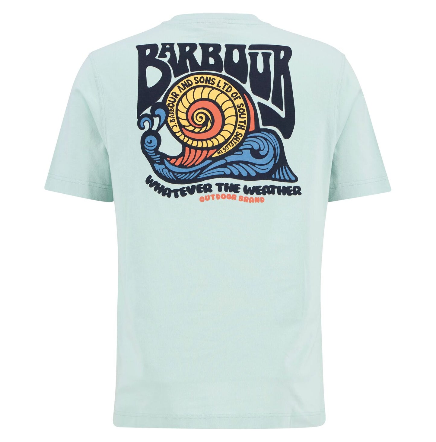 Barbour Frome Relaxed Graphic T-Shirt // MINT BLUE BU11