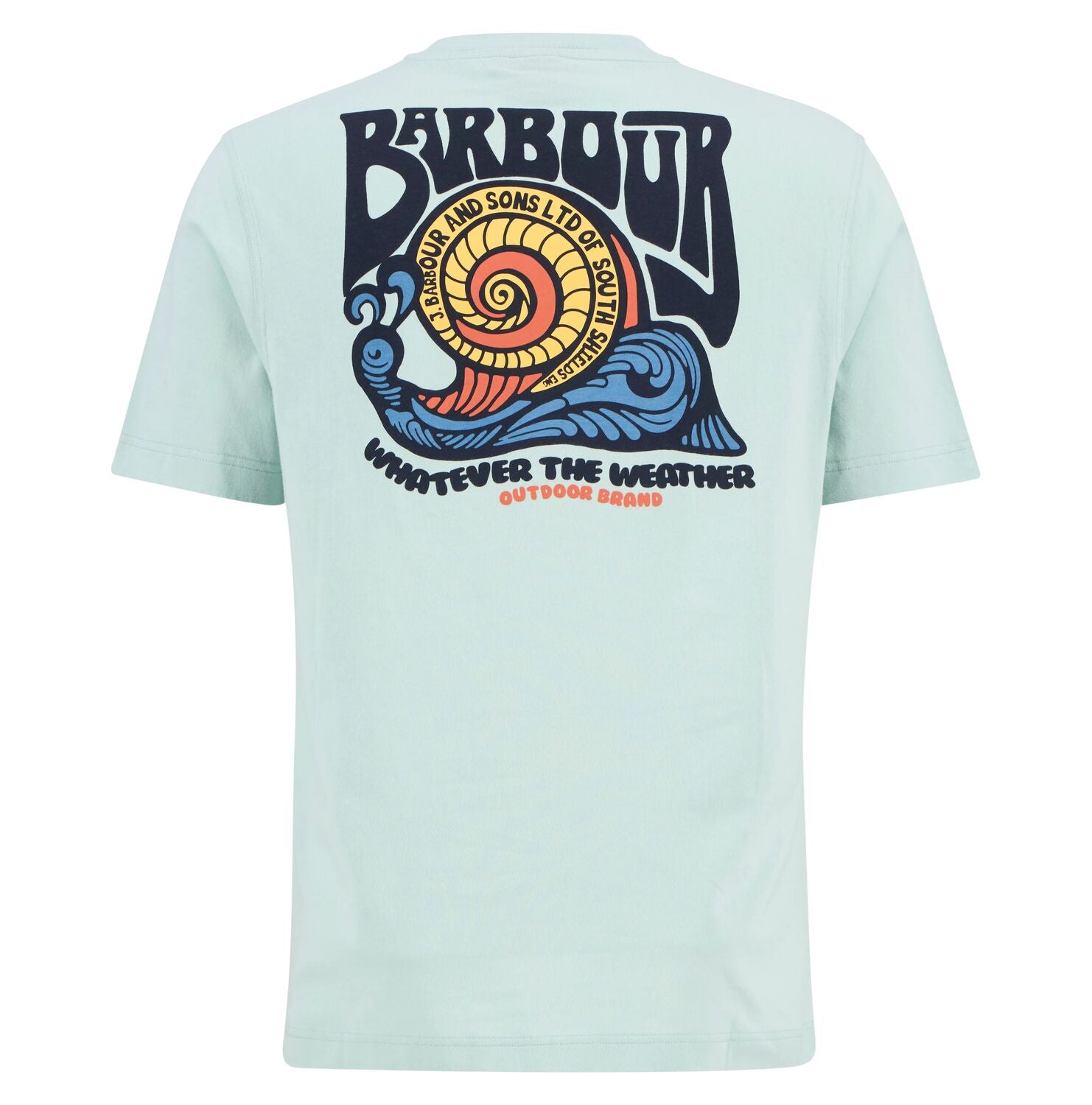 Barbour Frome Relaxed Graphic T-Shirt // MINT BLUE BU11