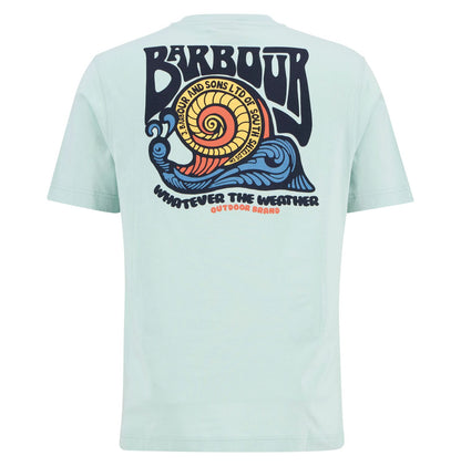 Barbour Frome Relaxed Graphic T-Shirt // MINT BLUE BU11
