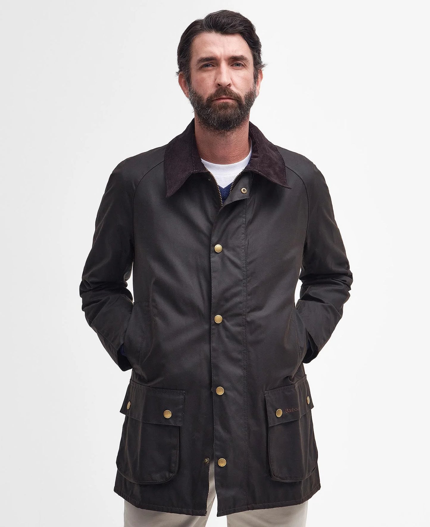 Barbour Beausby Wax Jacket // OLIVE