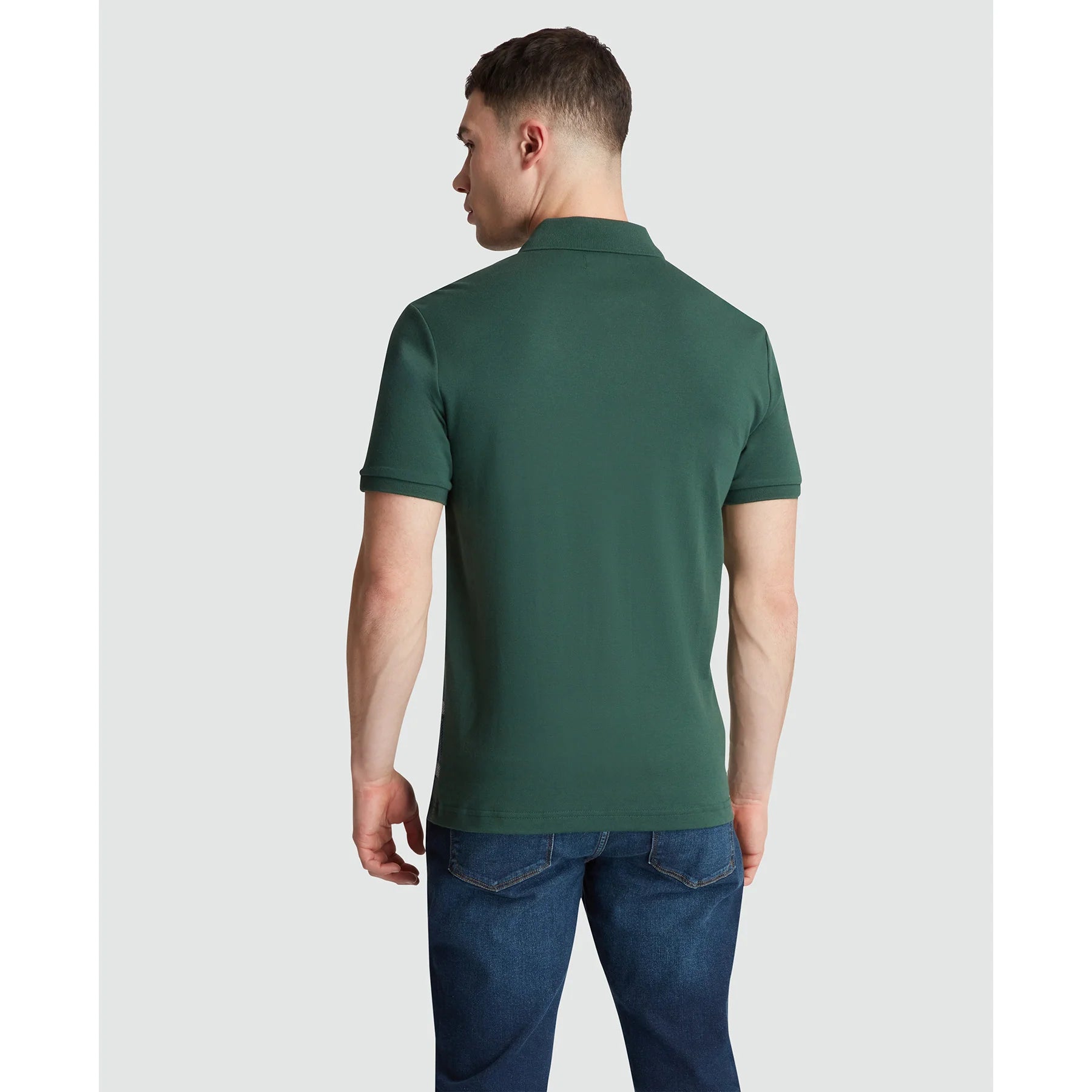 Penguin Jaquard Front Plaid Polo OPKF2455 // SYCAMORE