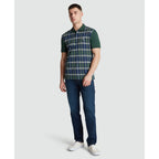 Penguin Jaquard Front Plaid Polo OPKF2455 // SYCAMORE