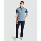 Penguin Diamond Jaquard Front Interlock Polo OPKS2514 // BLUE WING