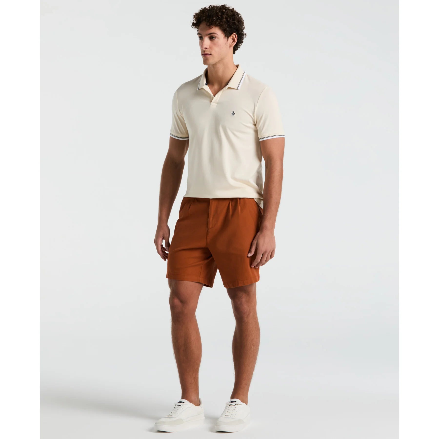Penguin Pique Sticker Pete Tipped Polo OPKSB720 // BIRCH