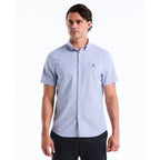 Penguin Short Sleeve Oxford Shirt OPWB0037 // AMPARO BLUE
