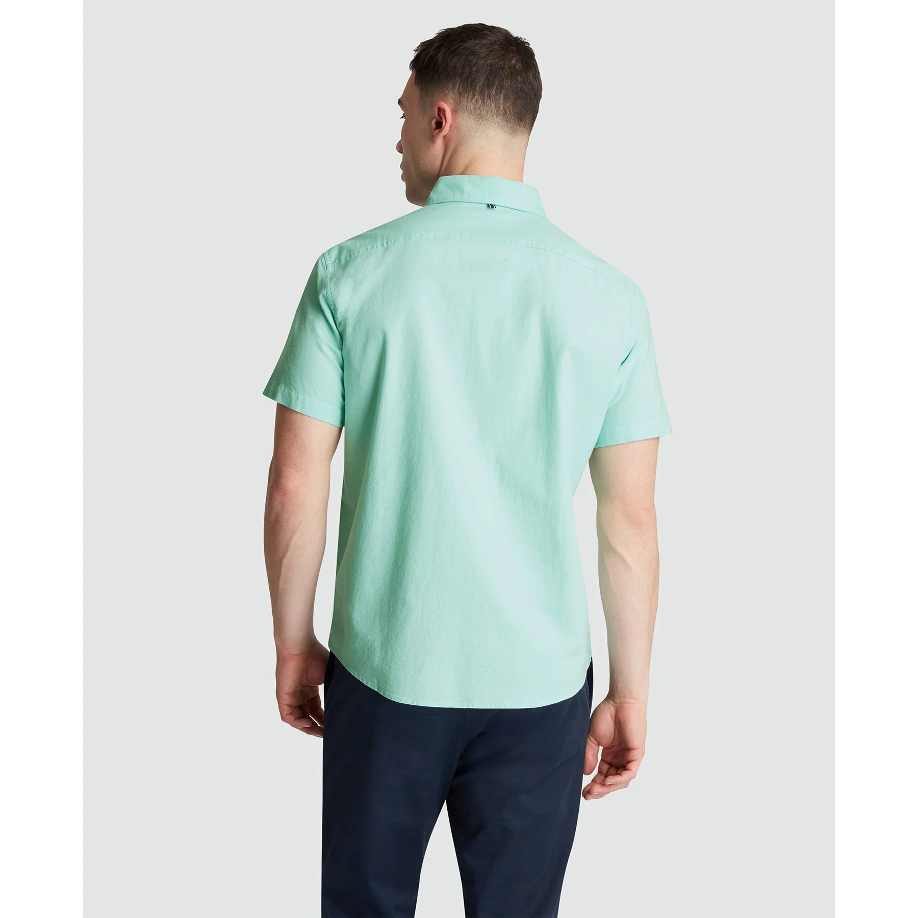 Penguin Oxford Stretch Short Sleeve Shirt WSB037 // BLUE TINT