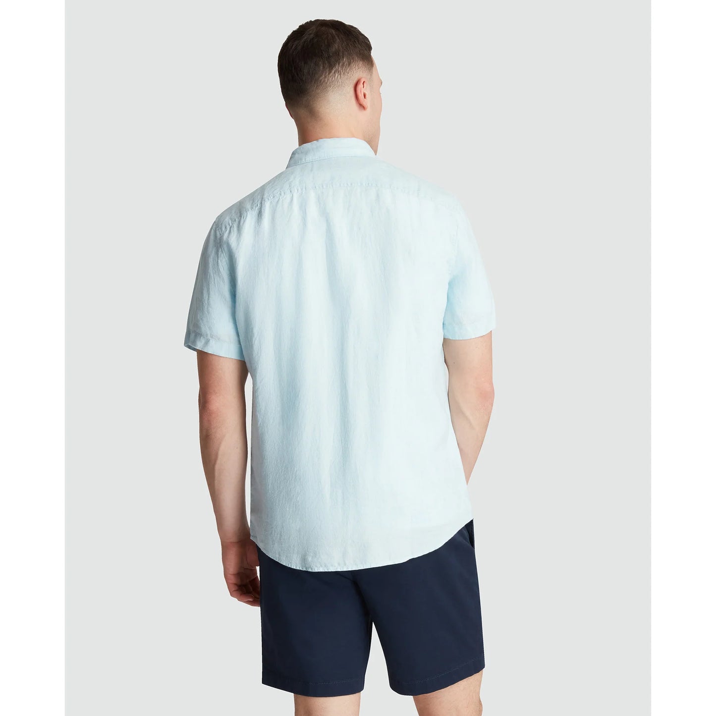 Penguin Delave Linen S/S Shirt WSB037 // CRYSTAL BLUE