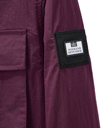 Weekend Offender Arapu Overshirt // DEEP PLUM