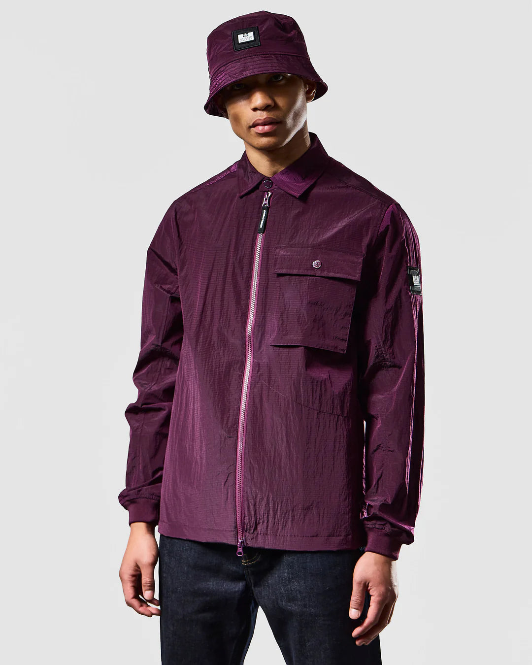 Weekend Offender Arapu Overshirt // DEEP PLUM