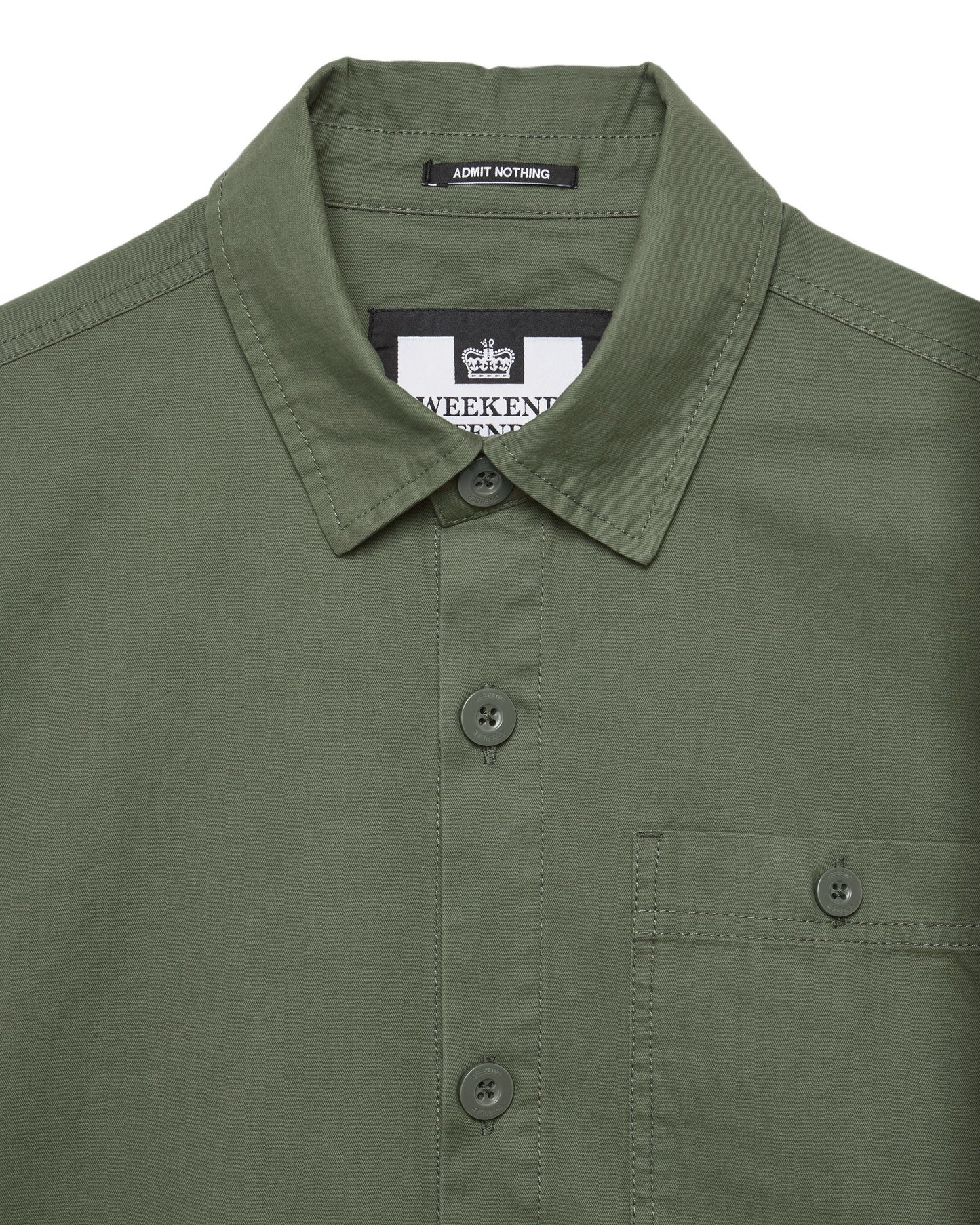 Weekend Offender Tavira Over-Shirt // CASTLE GREEN