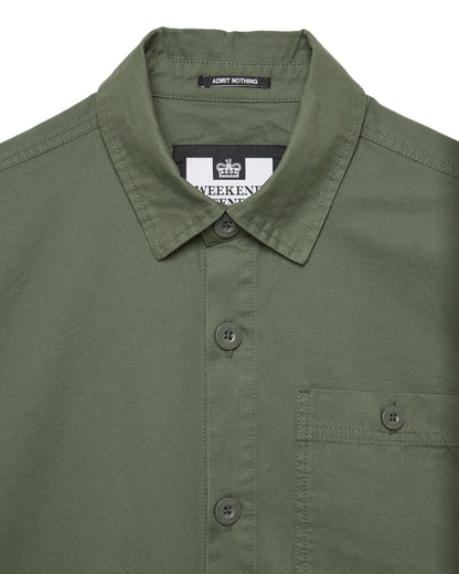 Weekend Offender Tavira Over-Shirt // CASTLE GREEN